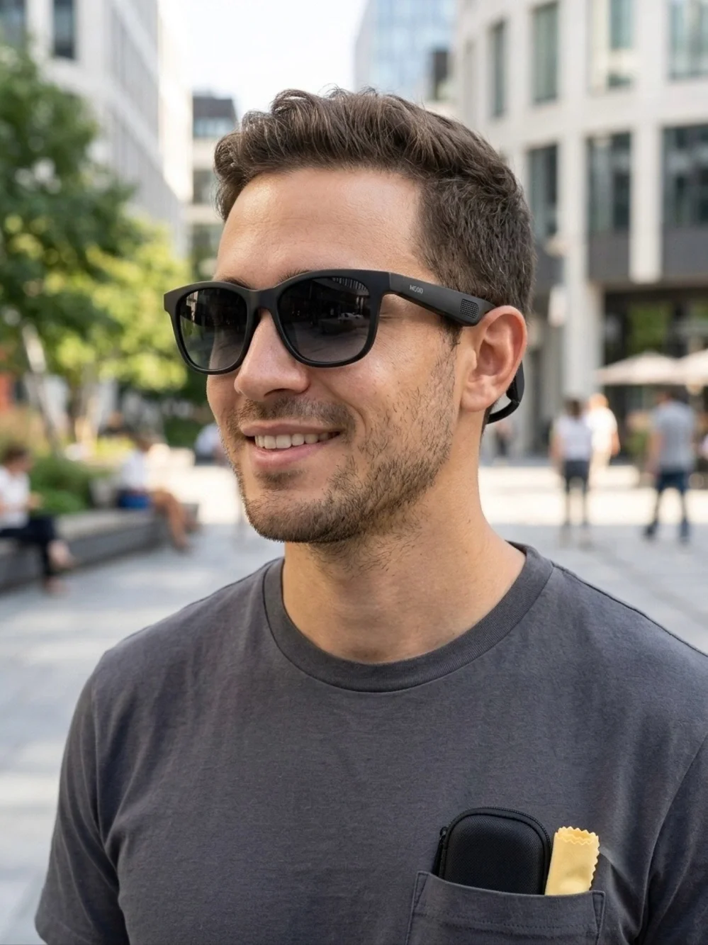 Wireless Smart Audio Sunglasses - Black